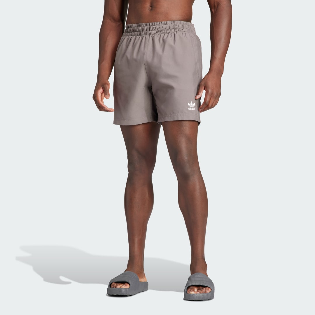 Plavky adidas Originals Originals Essentials Solid Swim Shorts Šedá | IT8649, 1