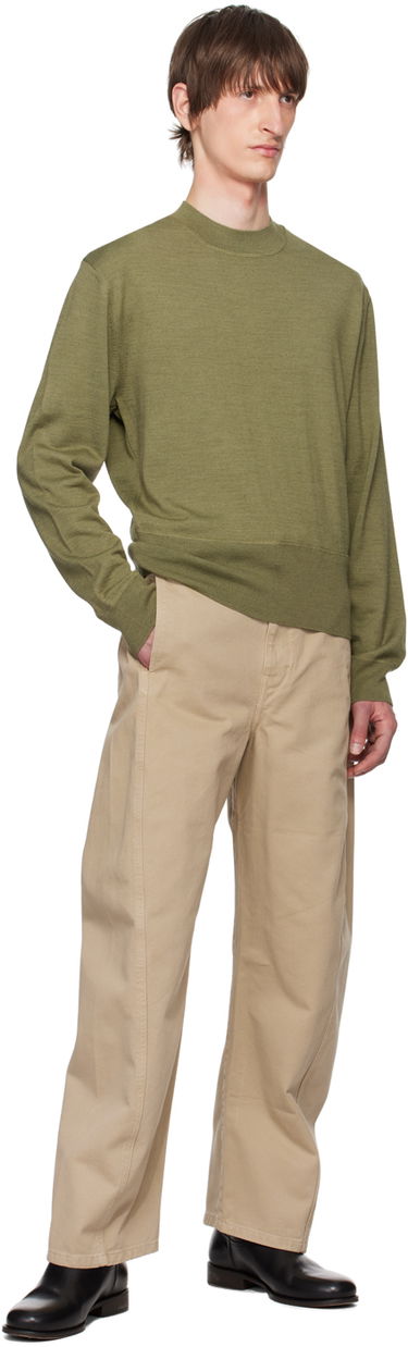 Sveter LEMAIRE Mock Neck Sweater Zelené | TO1195 LK087, 3