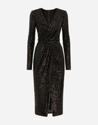 Sequin Calf-Length Dress