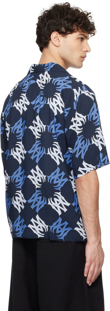 Košeľa AMIRI AMIRI MA Quad Bowling Shirt Navy | AMSTCA1080, 2