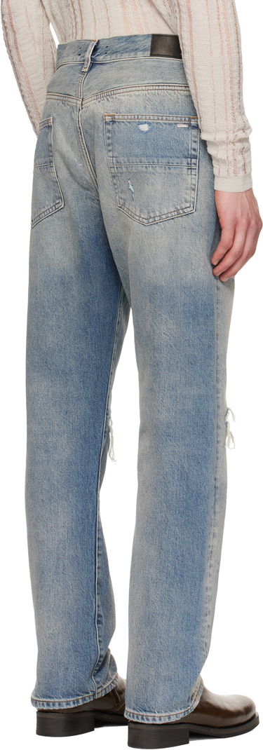 Džínsy AMIRI AMIRI Suede Straight MX1 Jeans Modrá | AMDNGH1085, 2