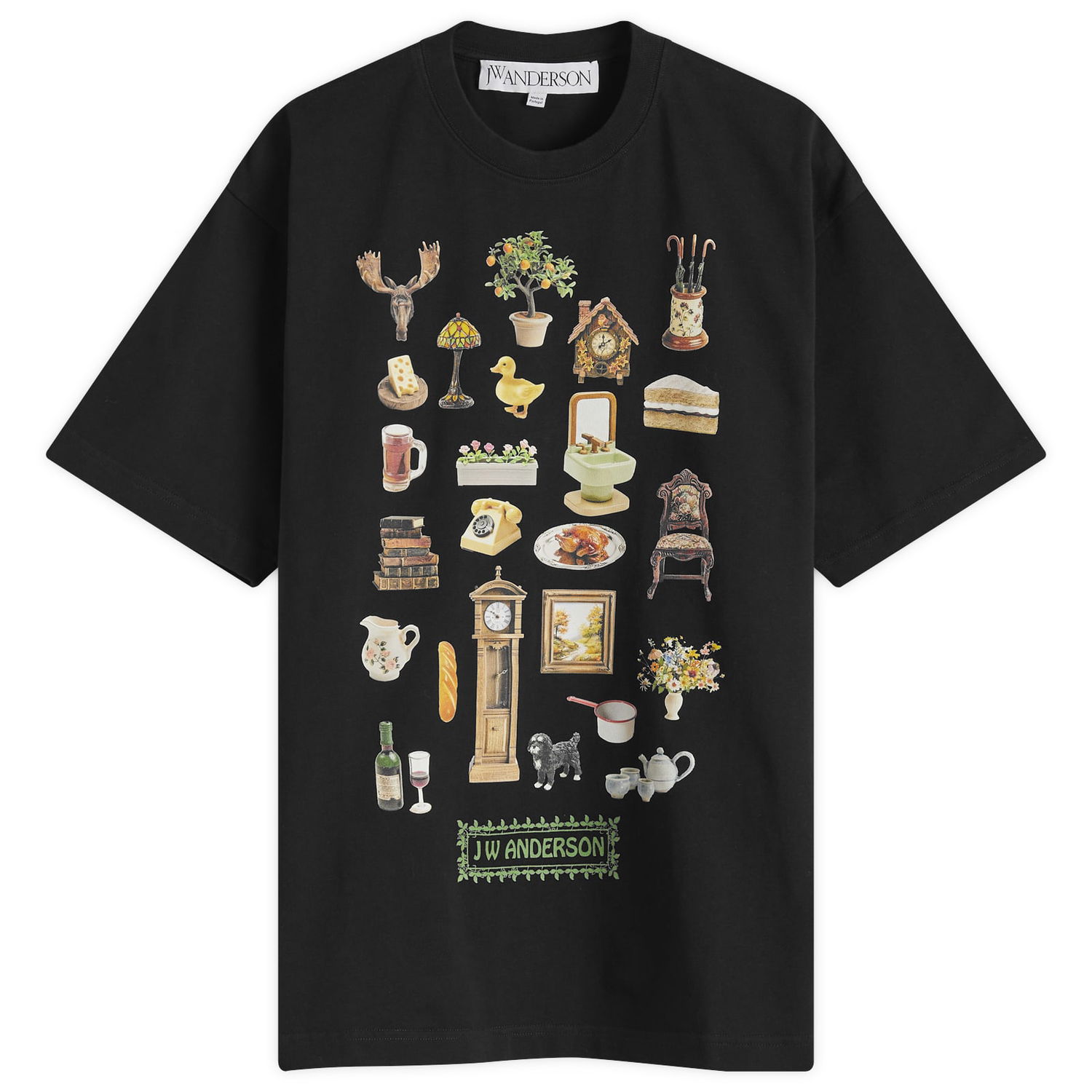 Tričko JW Anderson Diorama Print T-Shirt Čierna | JT0288-PG1551-999, 0