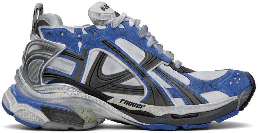 Tenisky a topánky Balenciaga Runner Sneakers "Blue & Gray" Šedá | 772774-W3RNY-4912, 0