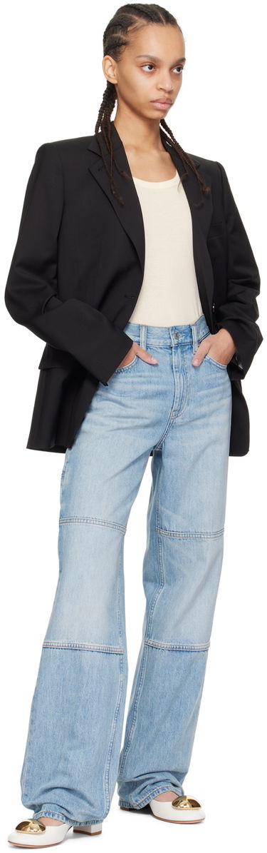 Džínsy Helmut Lang Helmut Lang Carpenter Wide Leg Jeans Modrá | O01DW207, 3