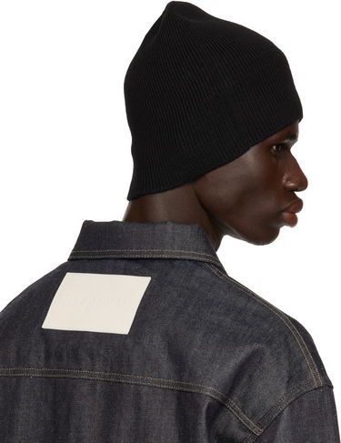 Kulicha Jil Sander Jil Sander Rib-Knit Beanie Čierna | J47ZZ0130_J14773, 2