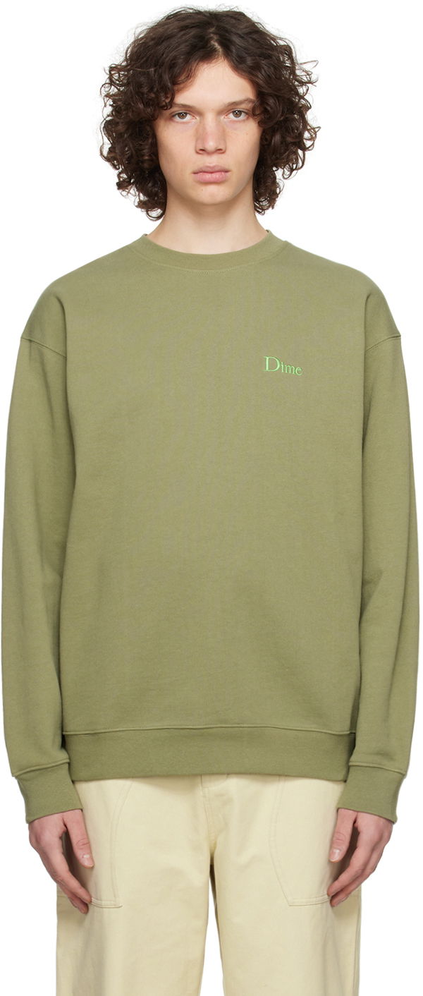 Mikina Dime Classic Sweatshirt Zelené | DIME23D2F17GRN, 0