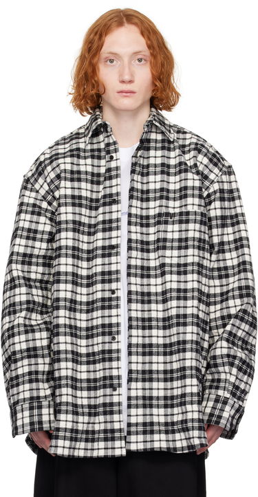 Košeľa VETEMENTS Vetements Wrinkled Pyjama Plaid Shirt Biela | UA66SH120B, 0