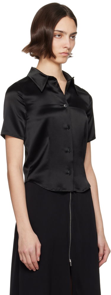 Košeľa Nanushka Nanushka Clare Satin Blouse Čierna | NW25SSTP20799, 1