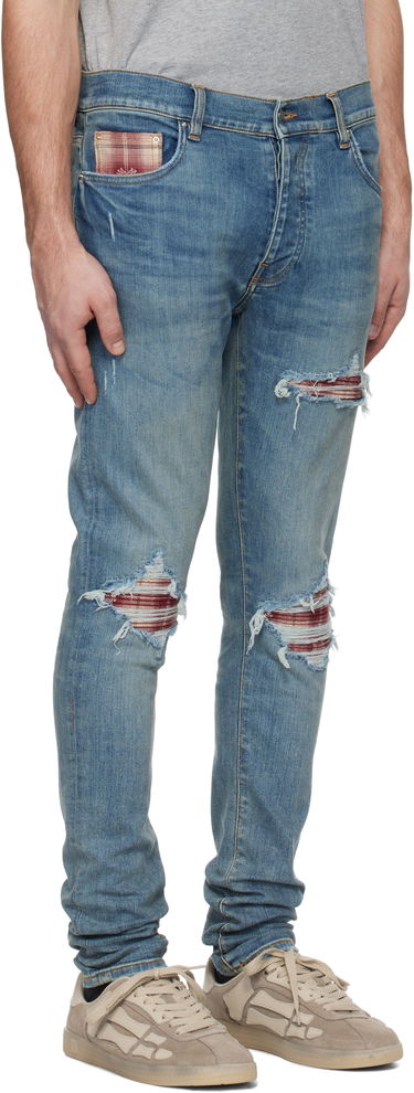 Džínsy AMIRI Quad Plaid MX1 Jeans Modrá | AMDNSY1104, 1
