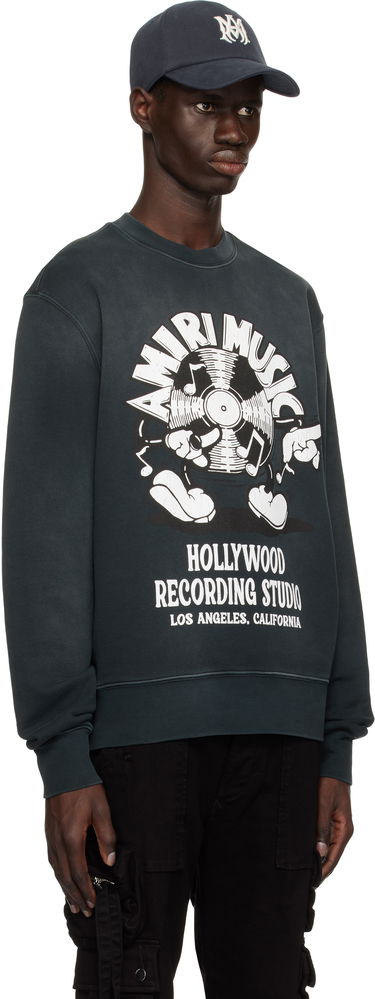 Mikina AMIRI Amiri Music Record Sweatshirt Šedá | AMJYCW1062, 1
