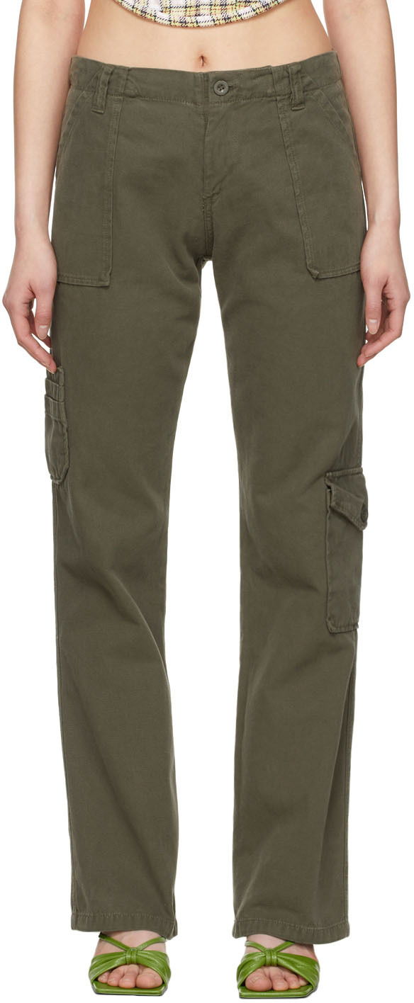 Cargo nohavice GUIZIO Guizio Cotton Cargo Trousers Zelené | DGF21P936, 0