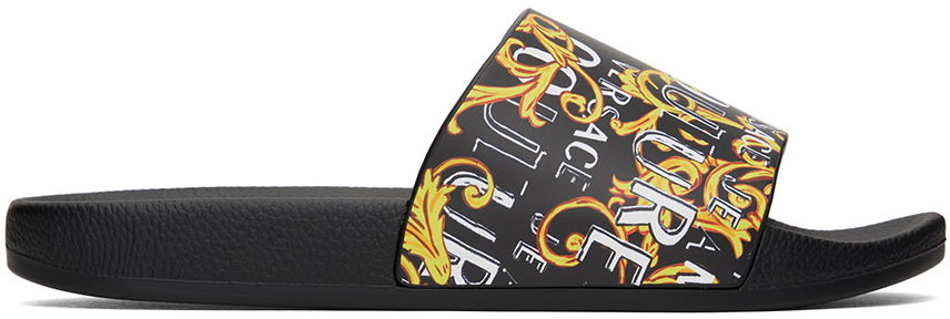 Tenisky a topánky Versace Jeans Couture Logo Couture Slides "Black" Čierna | E74YA3SQ4 EZS631, 0
