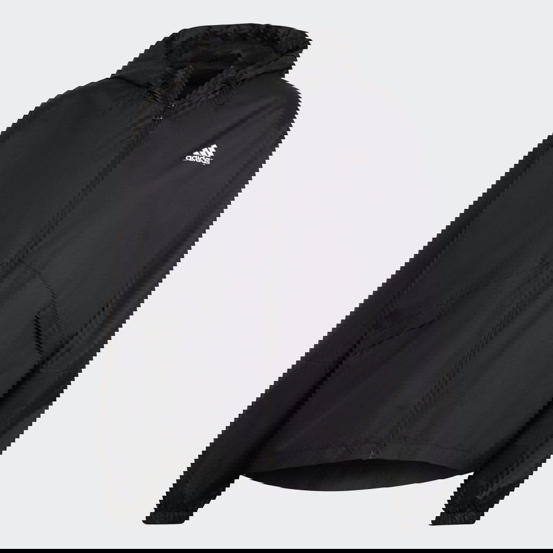 Vetrovka adidas Performance Essentials Oversize Logo Windbreaker Čierna | H07842, 1