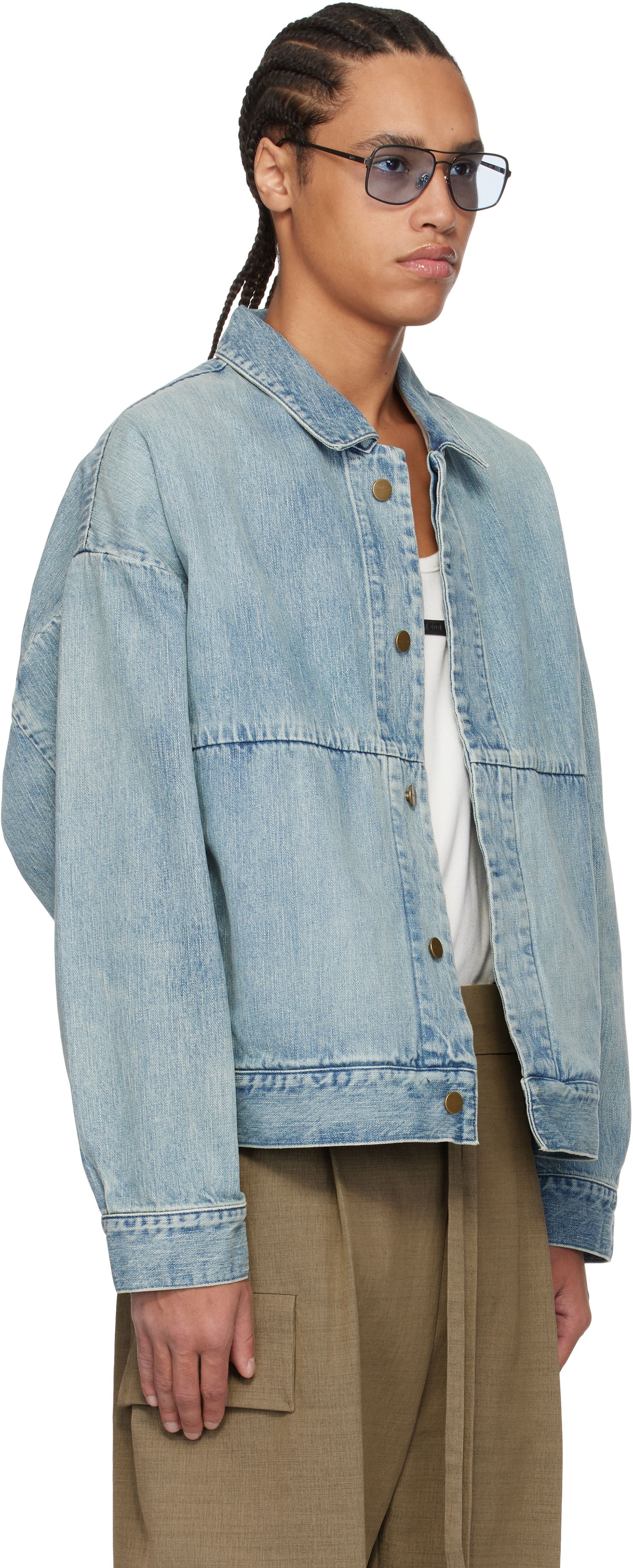 Bunda Fear of God Fear of God Trucker Denim Jacket Modrá | FGE230-318DNM, 1