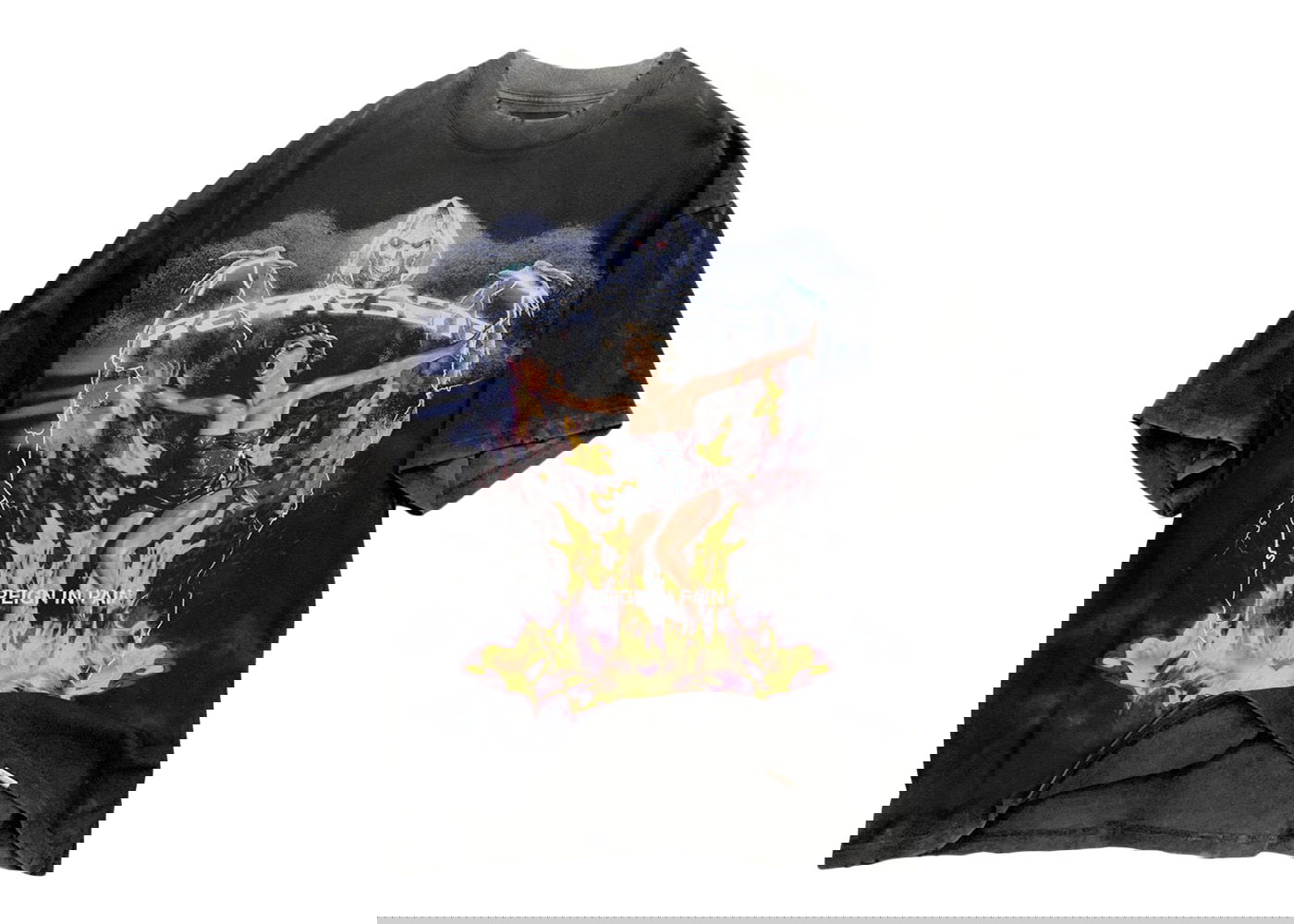 Tričko Represent Clo Represent Spirit Reaper Reign In Pain T-Shirt Vintage Black Čierna | M05055-03, 0