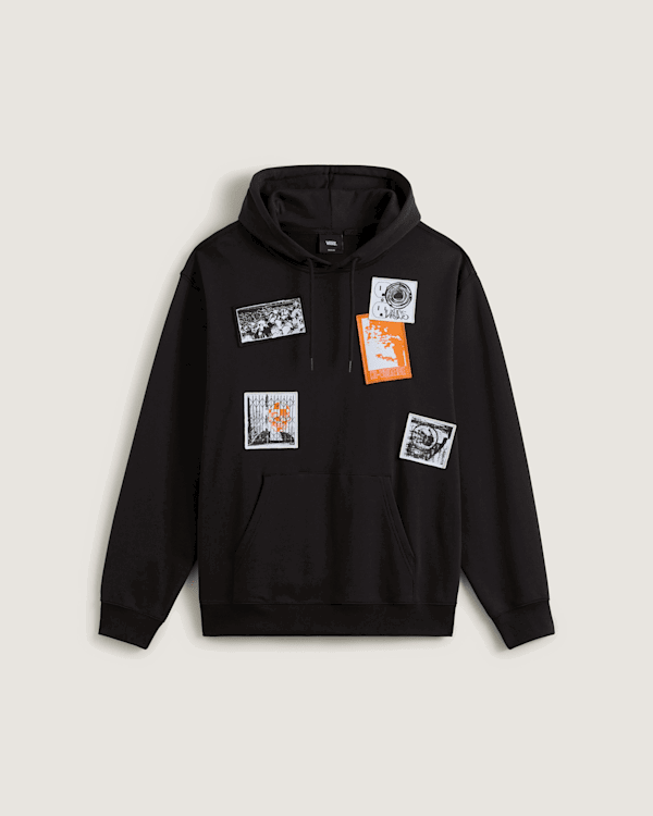 Mikina Vans Vans Punk Patch Pullover Hoodie Čierna | VN000PAZBLK, 0