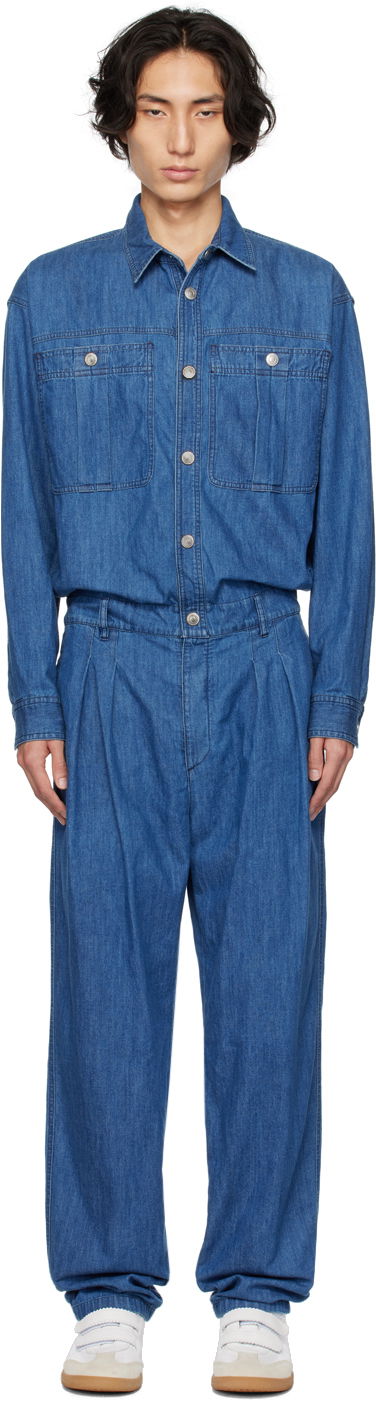 Overal ISABEL MARANT Blue Cijany Jumpsuit Modrá | 23ACB0019HA-A3G02H, 0