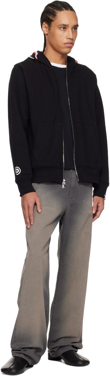 Mikina BAPE A Bathing Ape 2nd Shark Full Zip Hoodie Čierna | 001ZPK701006M, 3