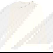 Anine Bing Pia Pointelle Long Sleeve T-Shirt, Size Large