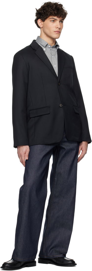 Bunda A.P.C. Single-Breasted Blazer Čierna | WOAPO-H03136, 3