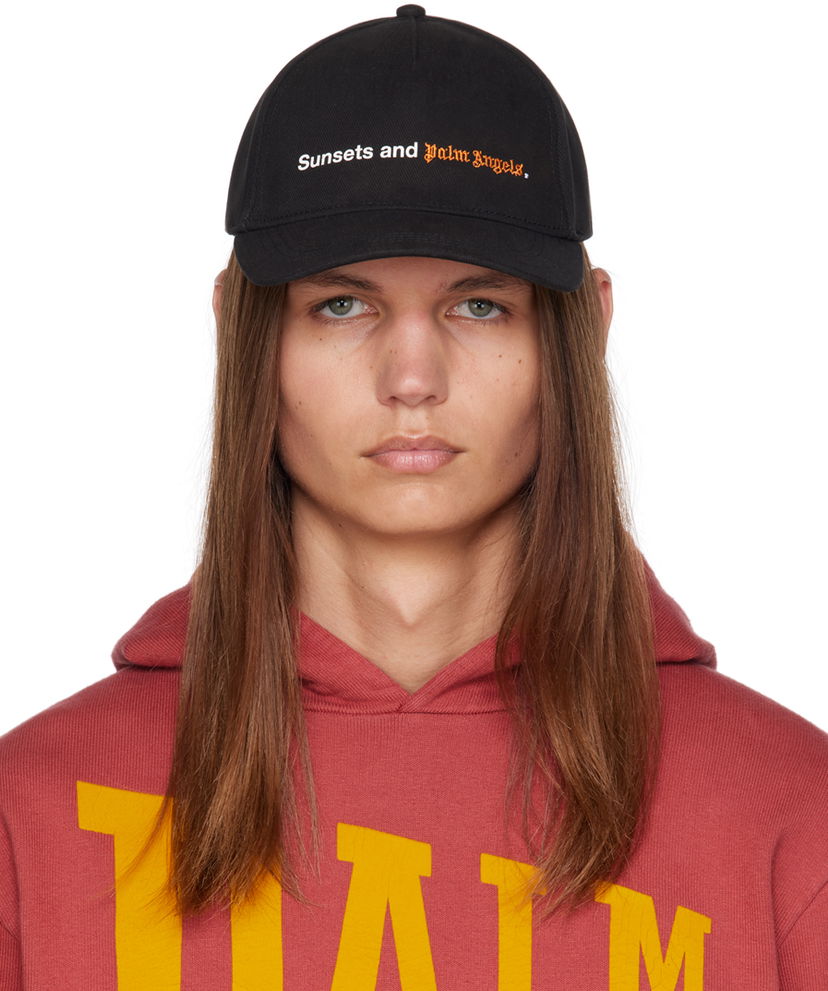 Šiltovka Palm Angels Sunsets Cap Čierna | PMLB094F23FAB0021025