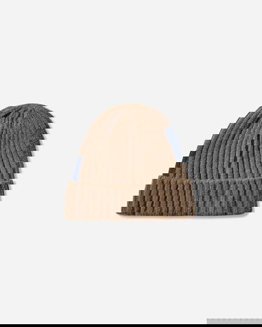 Kulicha KAPITAL Wool Patchwork Ribbed Knit Beanie Rôznofarebný | EK-1510XH GRAY, 3
