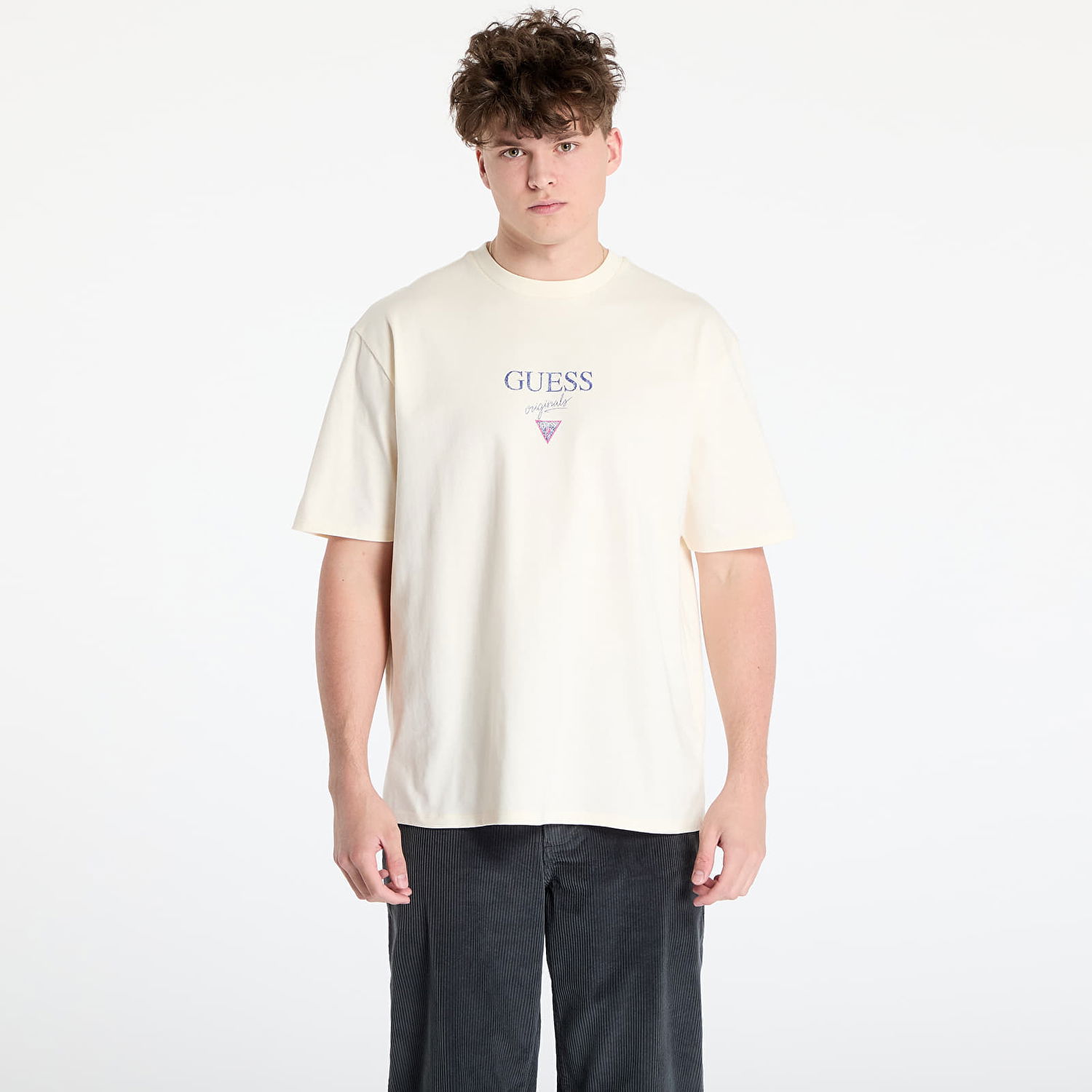 Tričko GUESS GUESS Originals T-Shirt Béžová | M5GI69K8FQ4-G053, 0