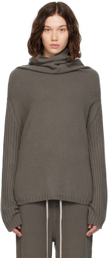 Sveter Rick Owens Rick Owens Concordians Rasato Cashmere Knit Turtleneck Šedá | RP02E4674 KLWS, 0