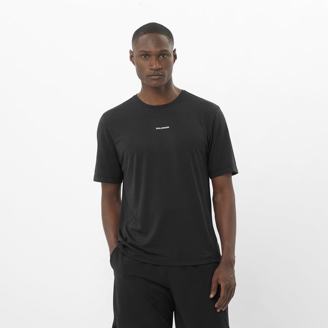 Tričko Salomon Shakeout Core Tee Čierna | LC2423700