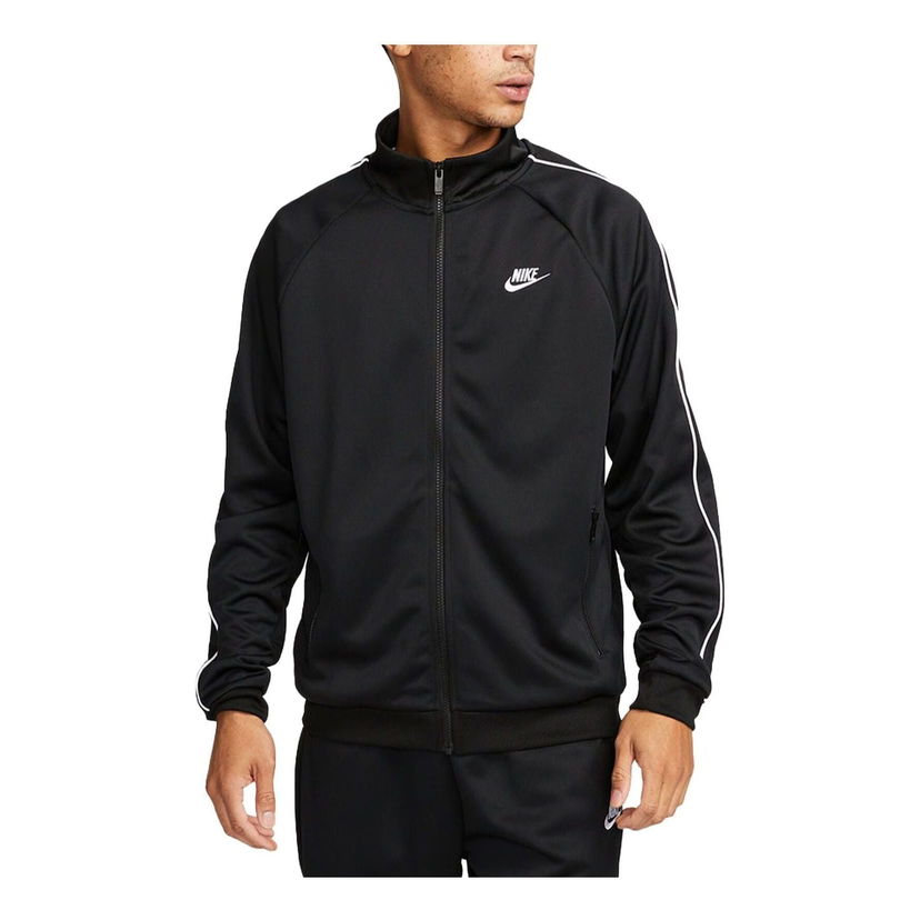 Vetrovka Nike Club Fleece Full-Zip Track Jacket Čierna | DX0670-010
