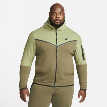 Mikina Nike Tech Fleece Full-Zip Hoodie Zelené | CU4489-334, 0