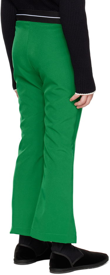 Nohavice MSGM MSGM Kids Flared Trousers Zelené | MS029176, 2