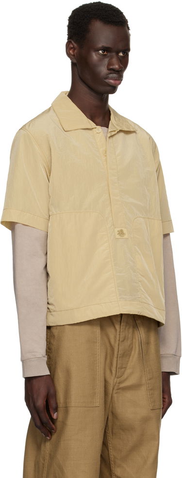 Polo tričko Ranra RANRA Foreger Shiny Nylon Polo Béžová | AMSS25PO02551, 1