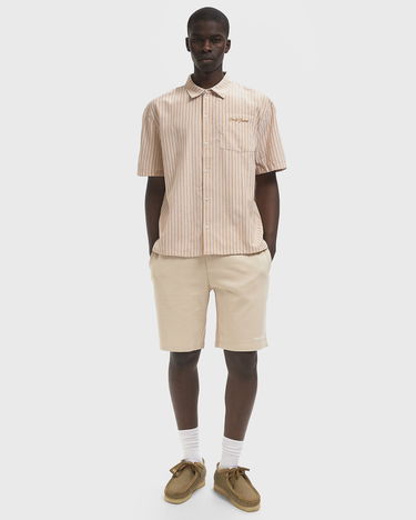 Košeľa DAILY PAPER Striped Short Sleeve Shirt Béžová | 2513097, 2