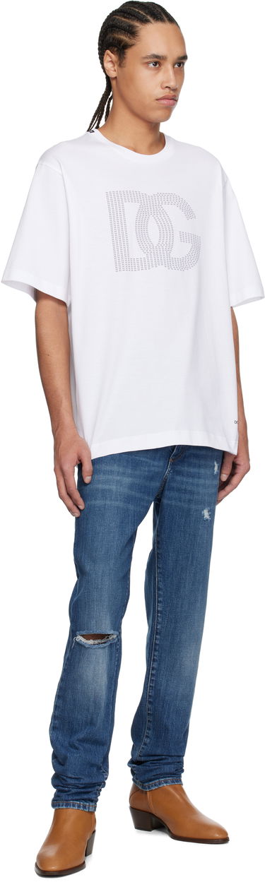 Tričko Dolce & Gabbana Dolce&Gabbana DG Logo T-Shirt Biela | G8PN9TG7O4O, 3