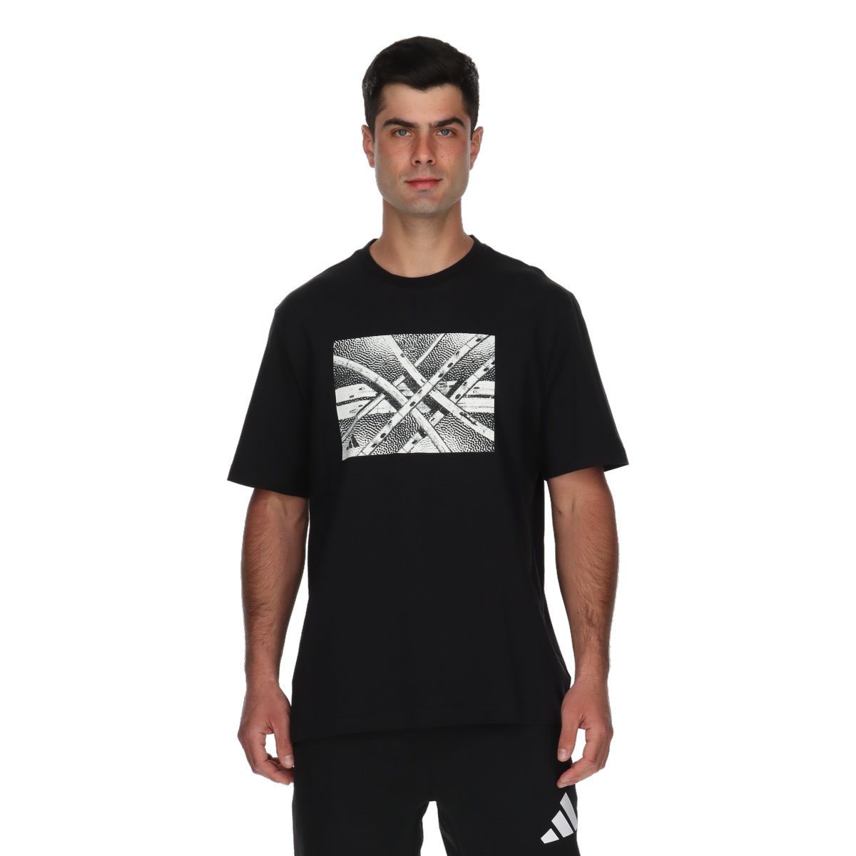 Tričko adidas Originals Basketball Graphic Print T-Shirt Čierna | JI7119, 0