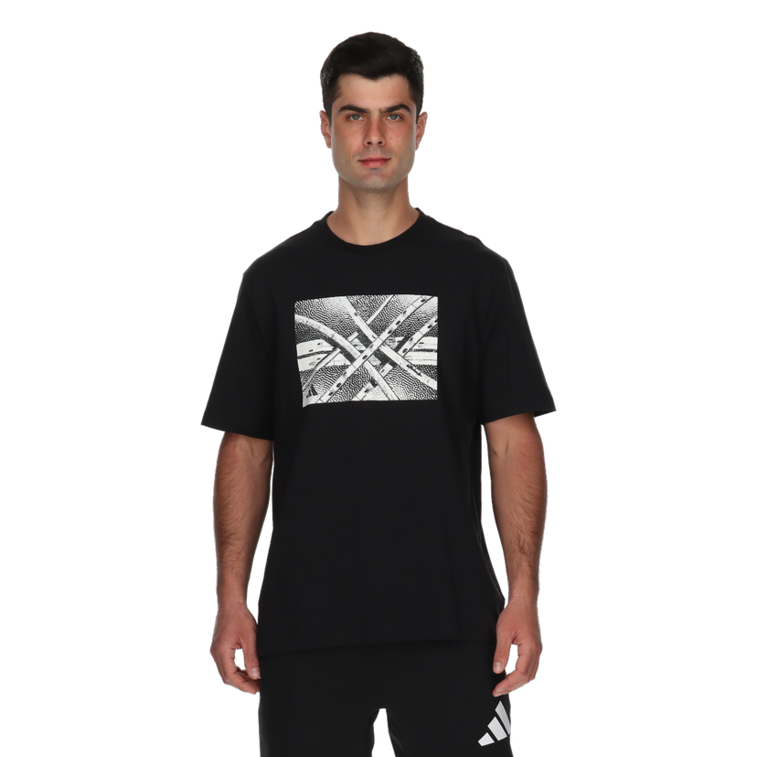 Tričko adidas Originals Basketball Graphic Print T-Shirt Čierna | JI7119