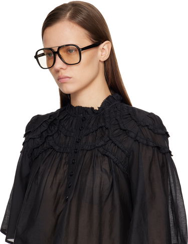 Slnečné okuliare Saint Laurent Saint Laurent Light Tint Aviator Double Bridge Sunglasses Čierna | SL 545-001, 3