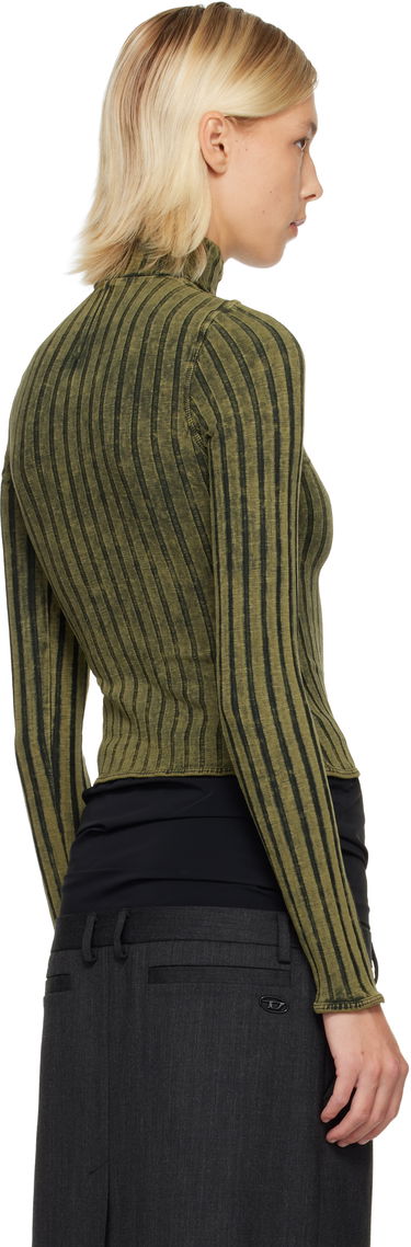 Sveter Diesel T-Clawa Ribbed Turtleneck Long-Sleeve Sweater Zelené | A21601 0DCCB, 2