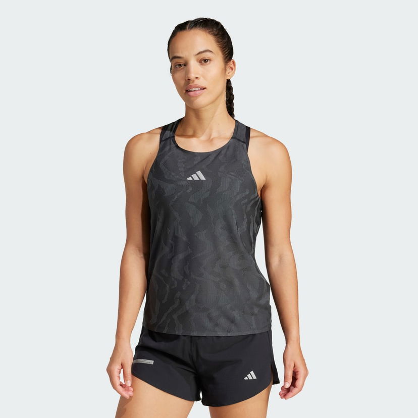 Tielko adidas Performance Ultimate Running Engineered Tank Top Čierna | JD6453