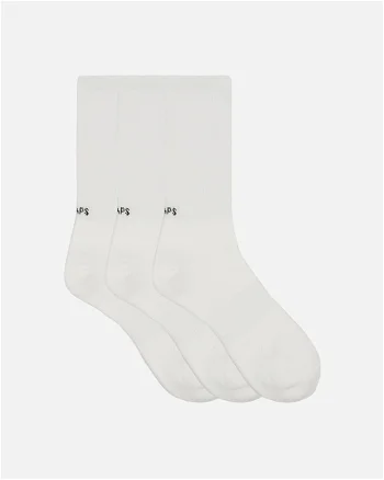 WTAPS Skivvies Socks White 241MYDT-UWM05 WHI