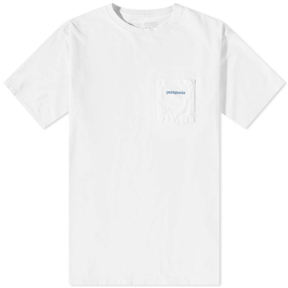 Tričko Patagonia Boardshort Logo Pocket Responsibili-Tee Biela | 37655-WHI, 0
