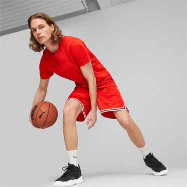 Tričko Puma Hoops Team Drycell Short Sleeve T-shirt Červená | 676643-04, 2