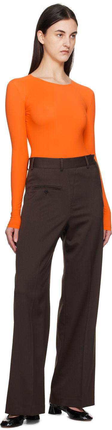 Body Maison Margiela MM6 Maison Margiela Jersey Long Sleeve Bodysuit Oranžová | S52NA0068 S20518, 4