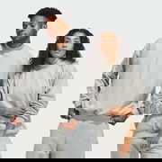 Basketball Sueded 3/4 Half-Zip Crewneck