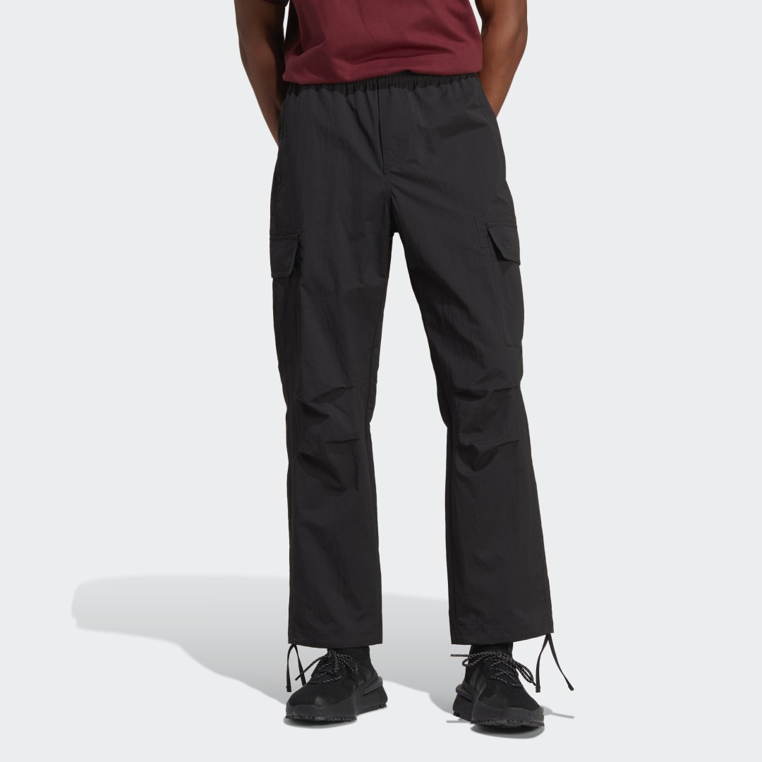 Nohavice a džínsy adidas Originals Premium Essentials Cargo Čierna | IB8685, 0