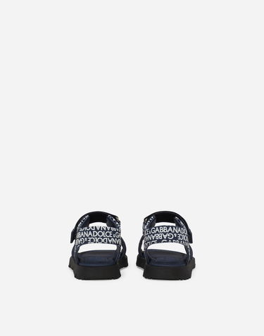 Tenisky a topánky Dolce & Gabbana Dolce & Gabbana Printed Calfskin Sandals For First Steps (19-26) Modrá | DL0078AX182HBXCW, 2