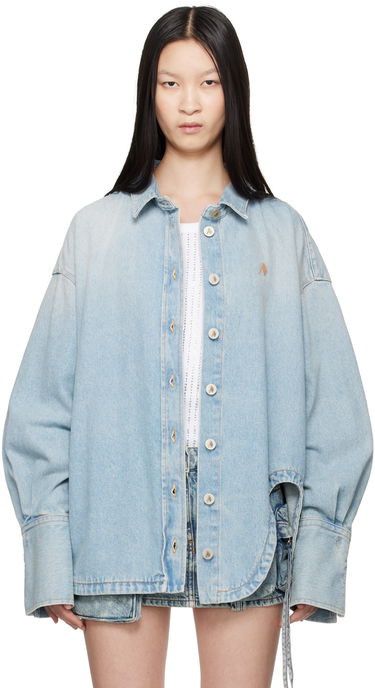 Košeľa The Attico Attico Oversized Denim Shirt Modrá | 247WCB68 D049, 0
