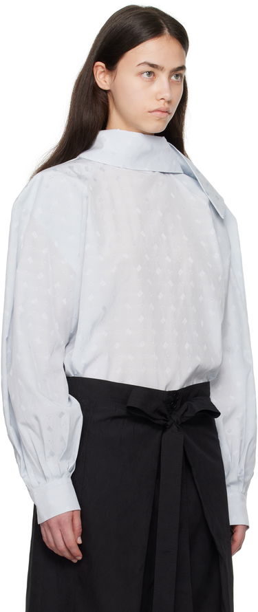 Košeľa Marni Marni Viscose Jacquard Balloon Blouse Modrá | TTMA0381A0 UTVA48, 1