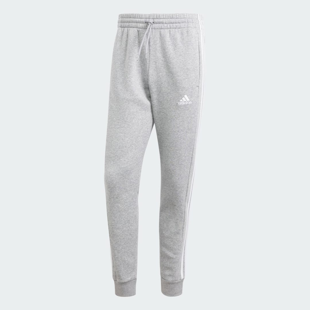 Essentials Fleece 3-Stripes Tapered Cuff Pants